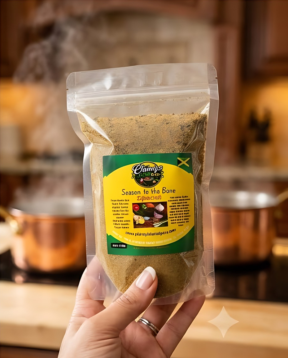 Season to the Bone Special seasoning pouch on woven placemat