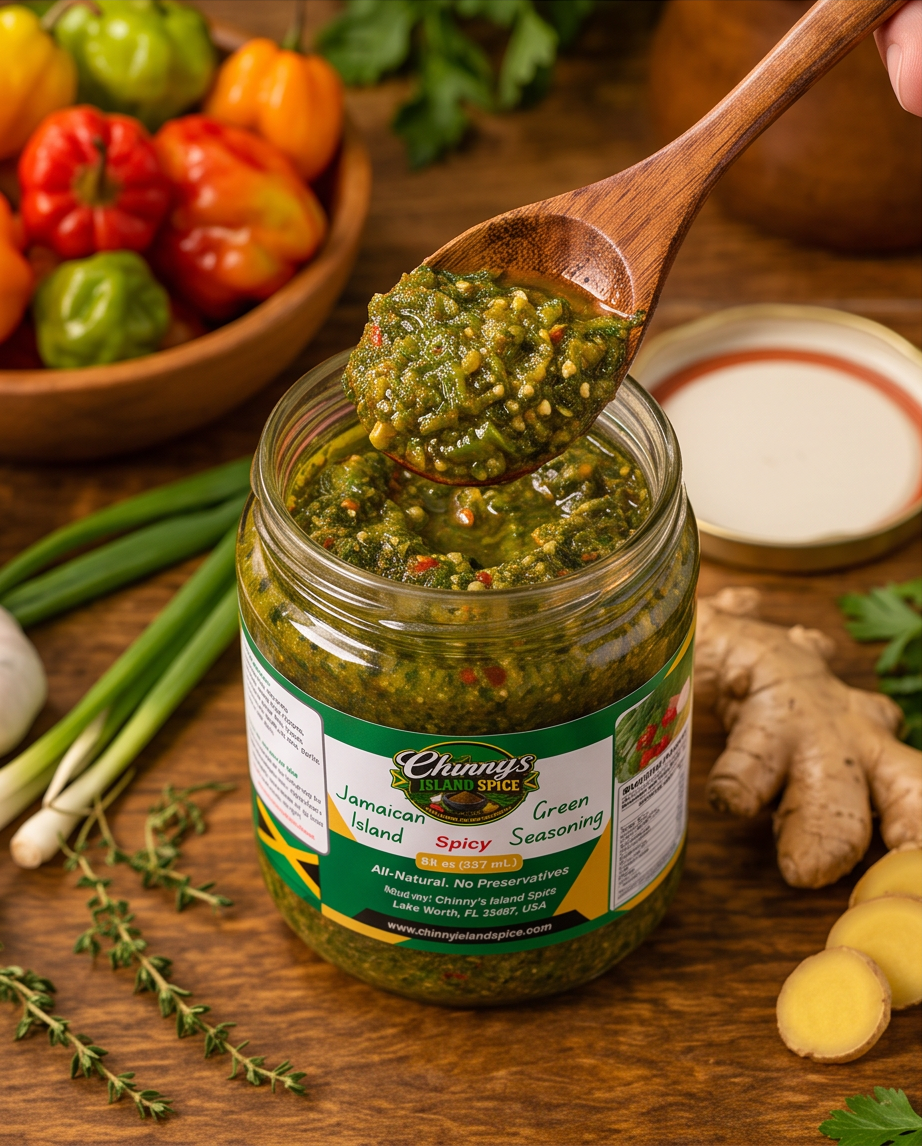 Chinny's Island Spice Jamaican Green Seasoning – Spicy