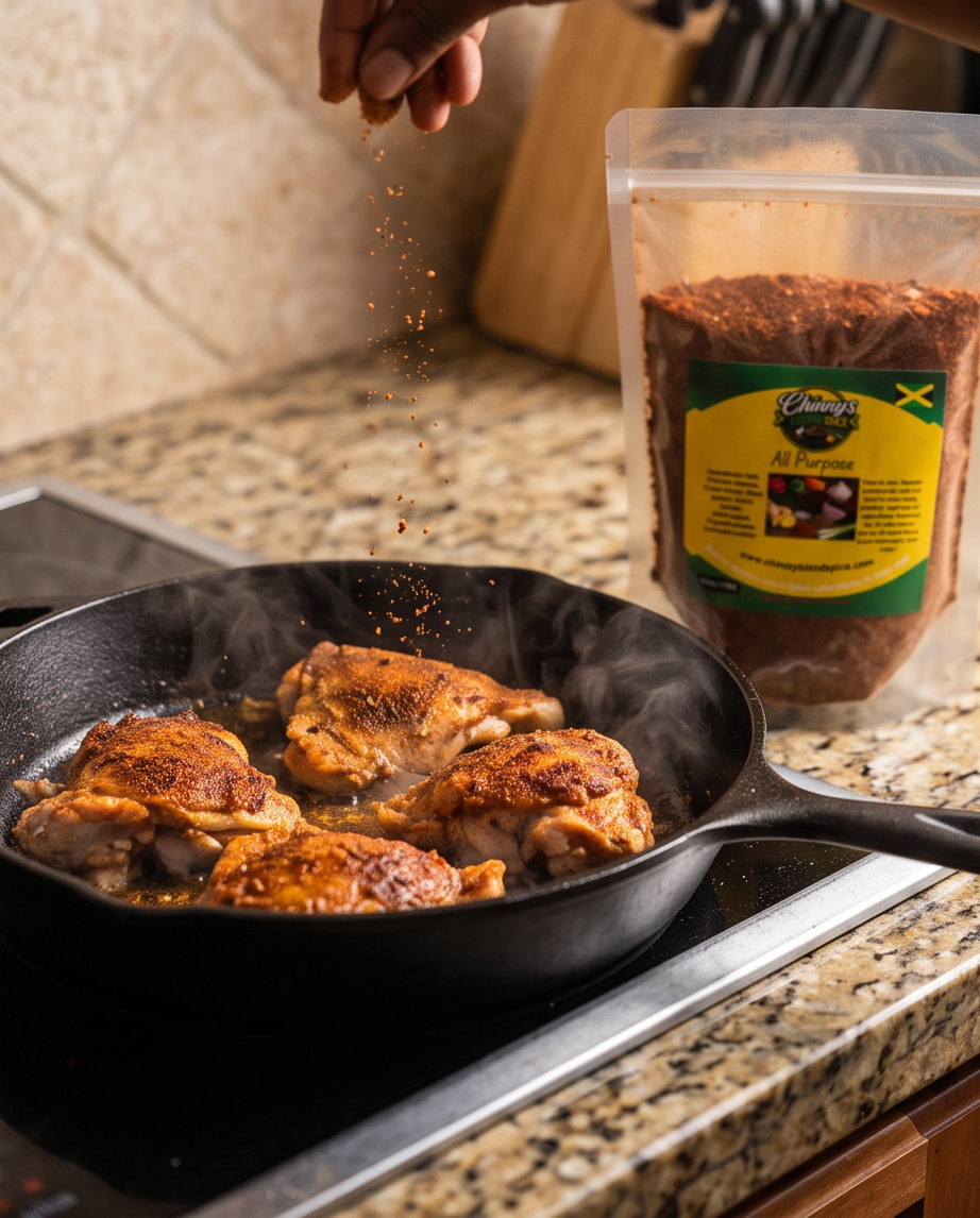 bag next to stove with chicken