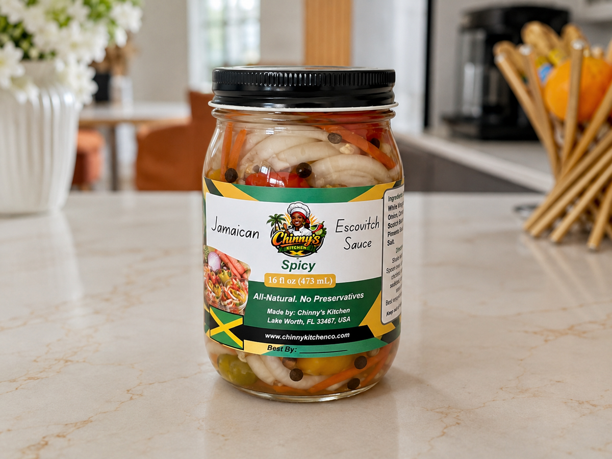 a glass jar showing mixed seasoning in vinegar 