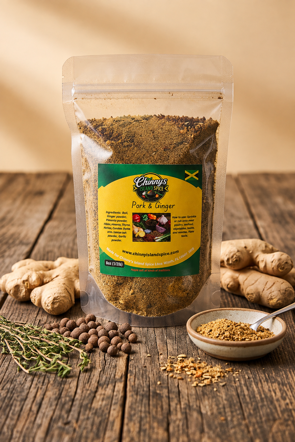Pork and Ginger 8 oz bag